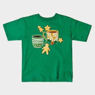 Gingerbread and hot chocolate Kids T-Shirt